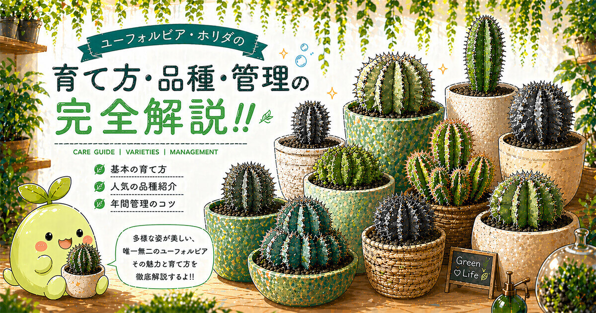 ユーフォルビア ホリダ 育て方や種類を完全解説
