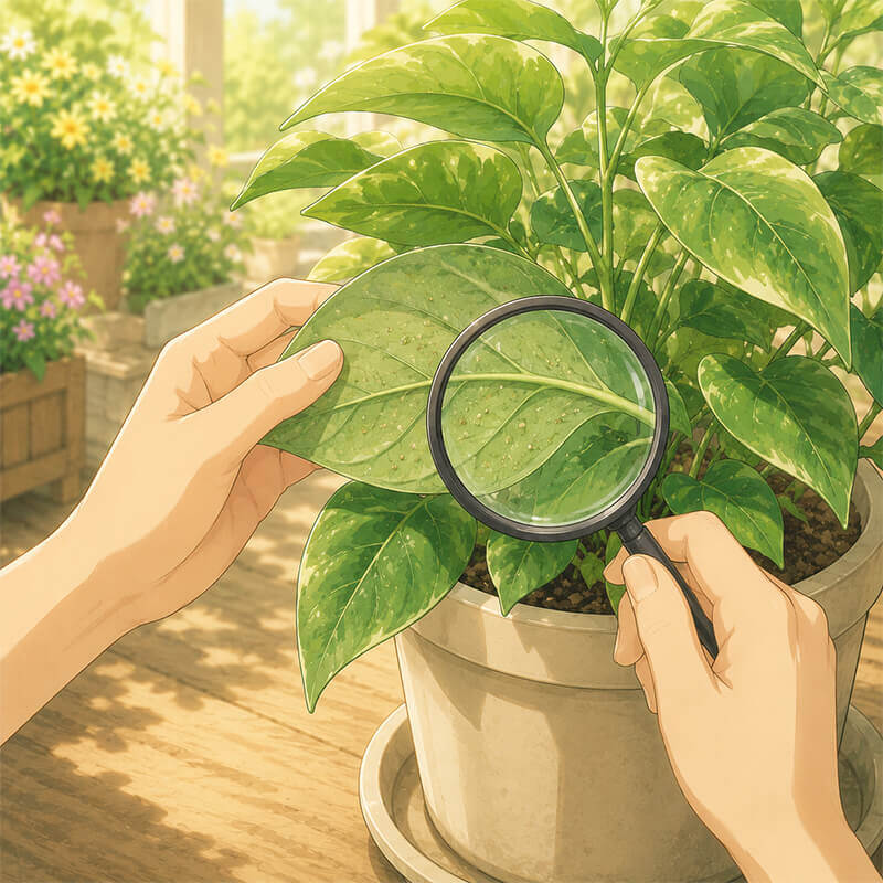 葉裏チェック