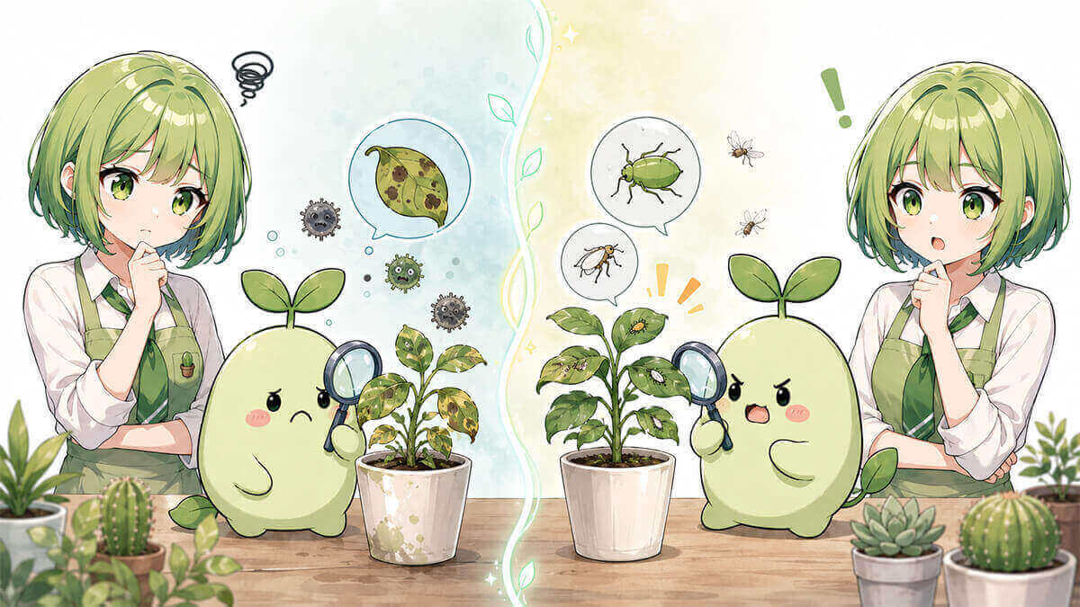 病気と害虫はまったく別物