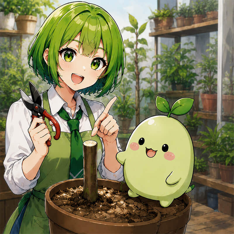 切り口を乾かす