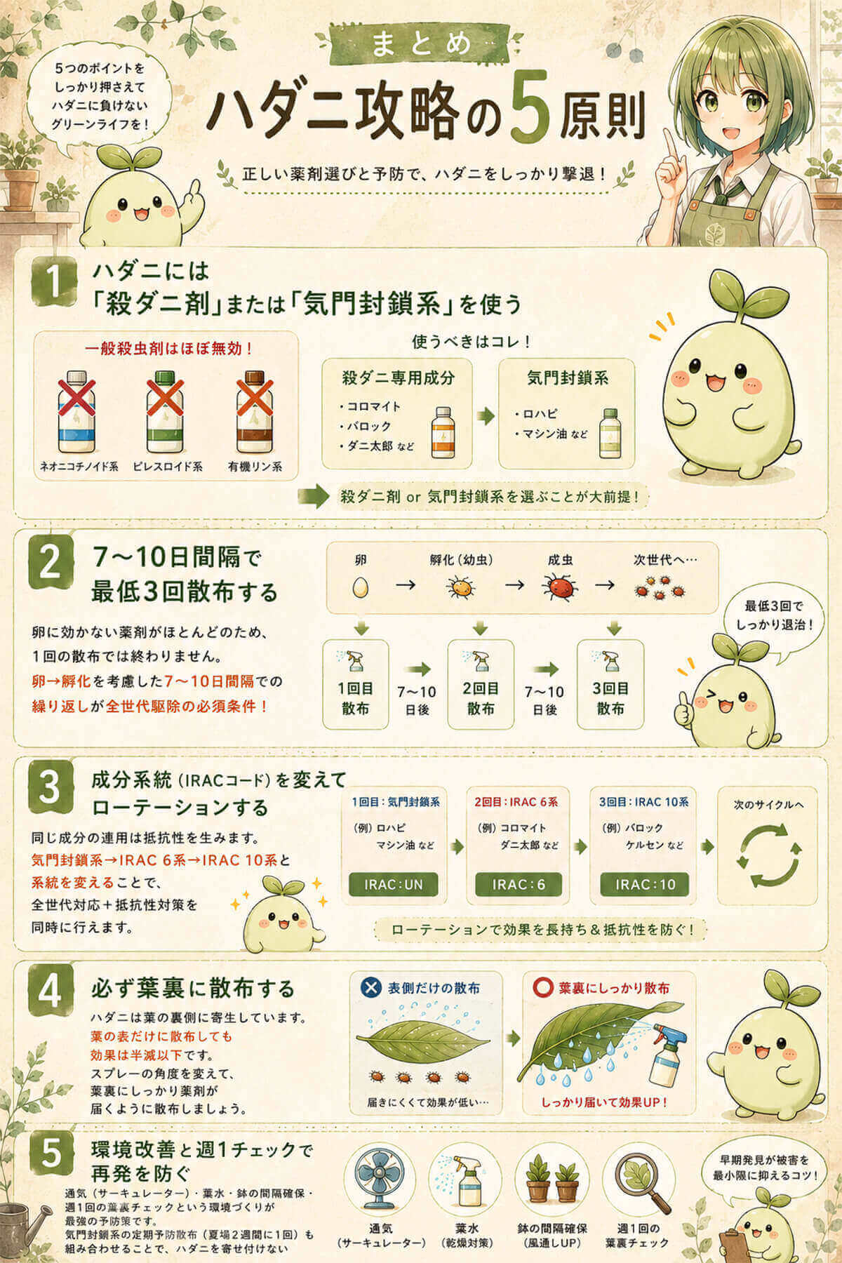 ハダニ攻略の5原則まとめ