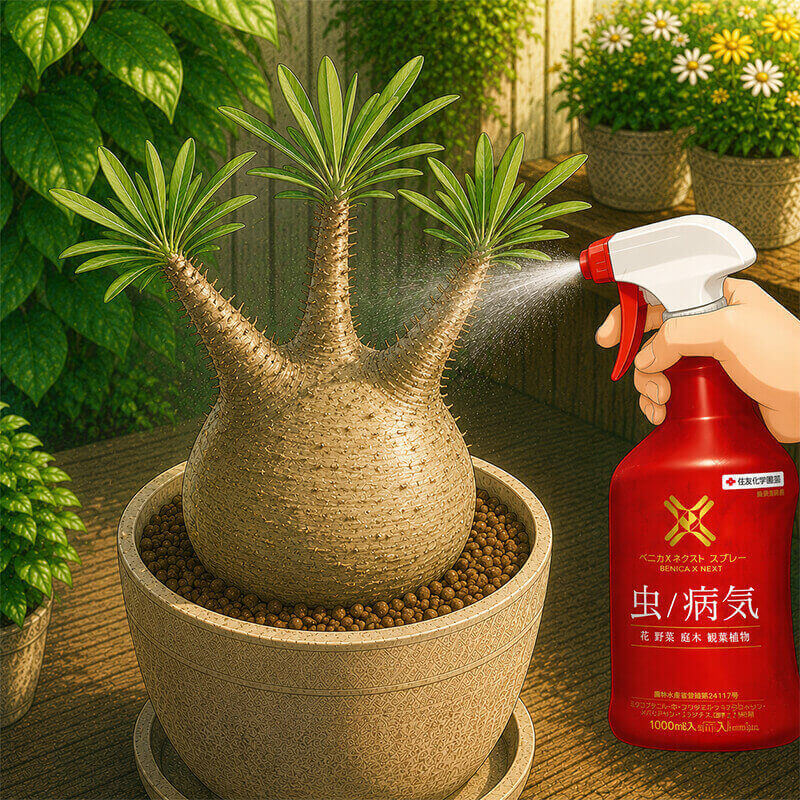 塊根植物へのベニカシリーズ使用ガイド