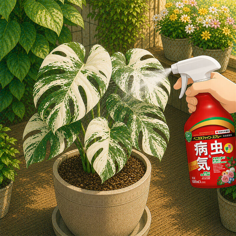 観葉植物へのベニカシリーズ使用ガイド