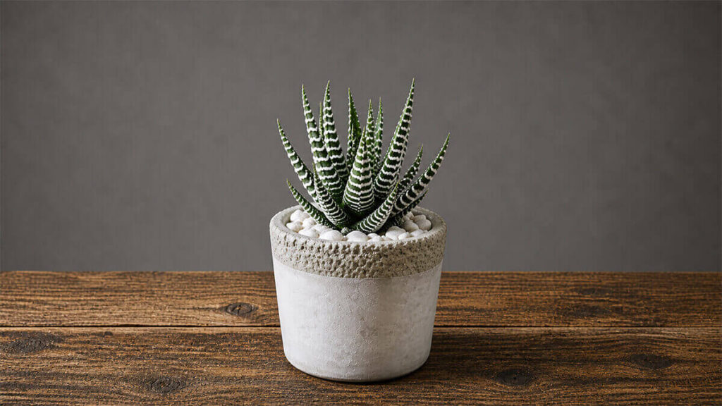 ハオルチア 十二の巻 Zebra Plant 陶器鉢
