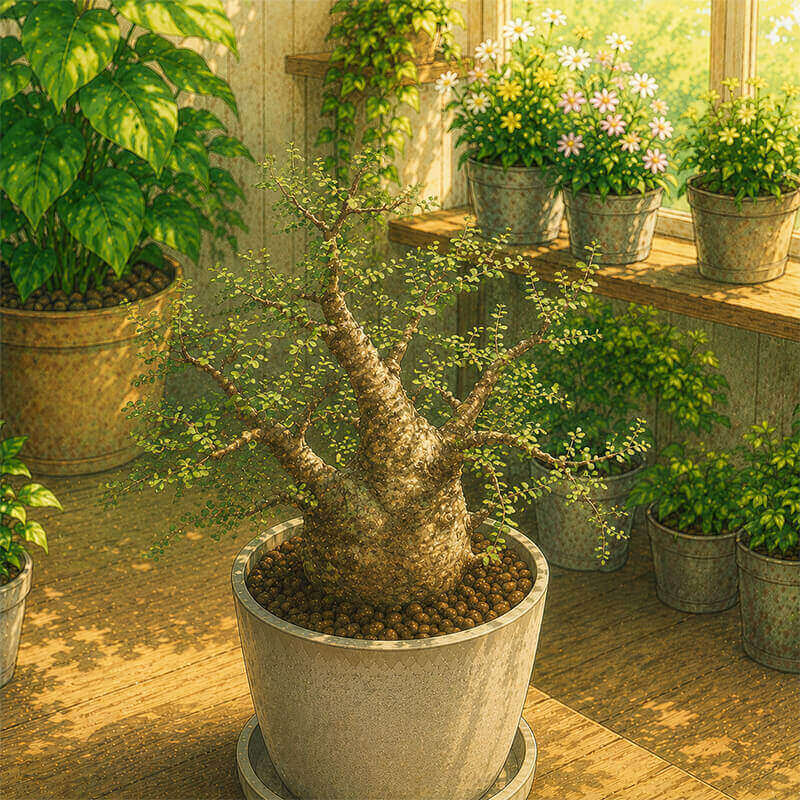 塊根植物へのオルトラン使用ガイド