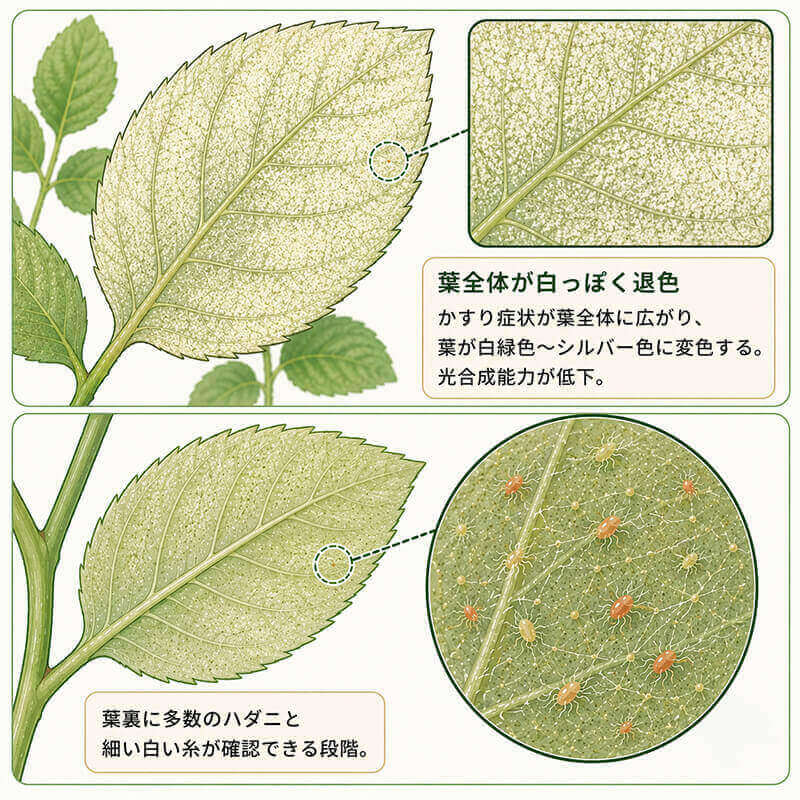 ハダニ中期症状