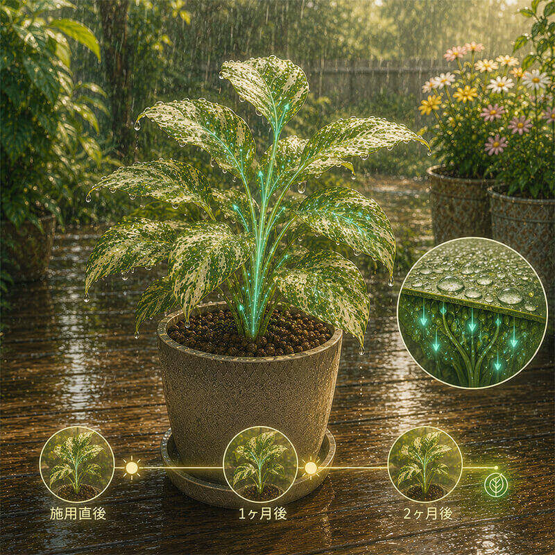 雨で流れない浸透移行性農薬