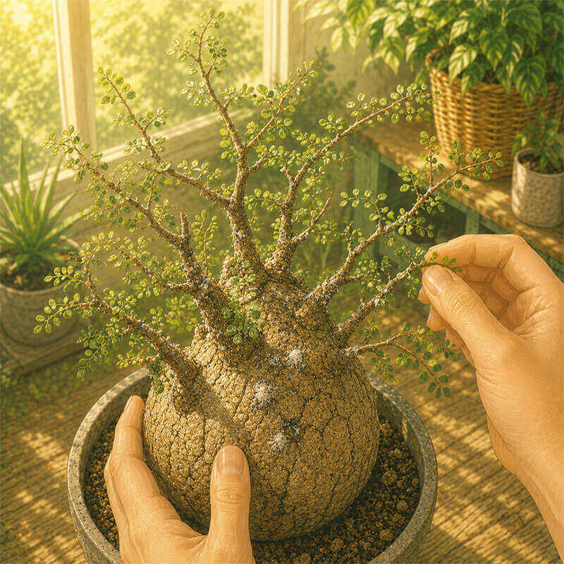 塊根植物のうどんこ病