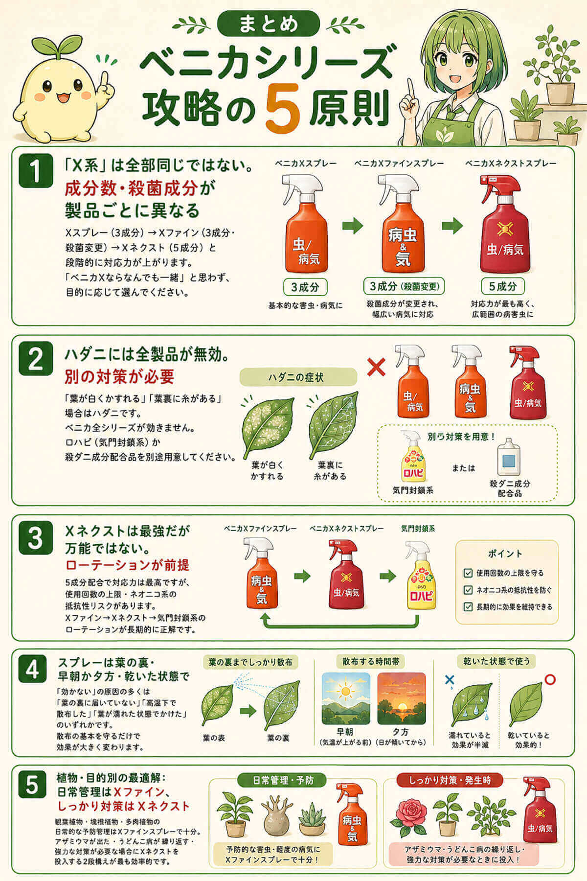 ベニカシリーズ攻略の5原則まとめ