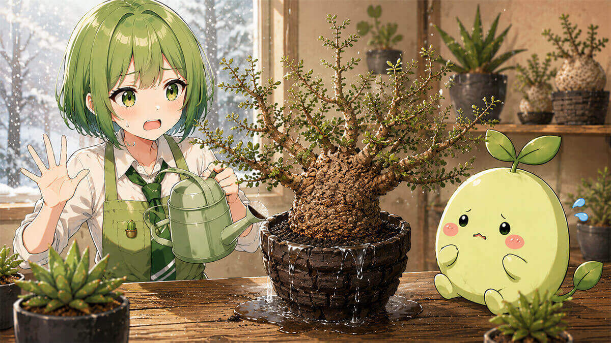 冬に水をやりすぎる