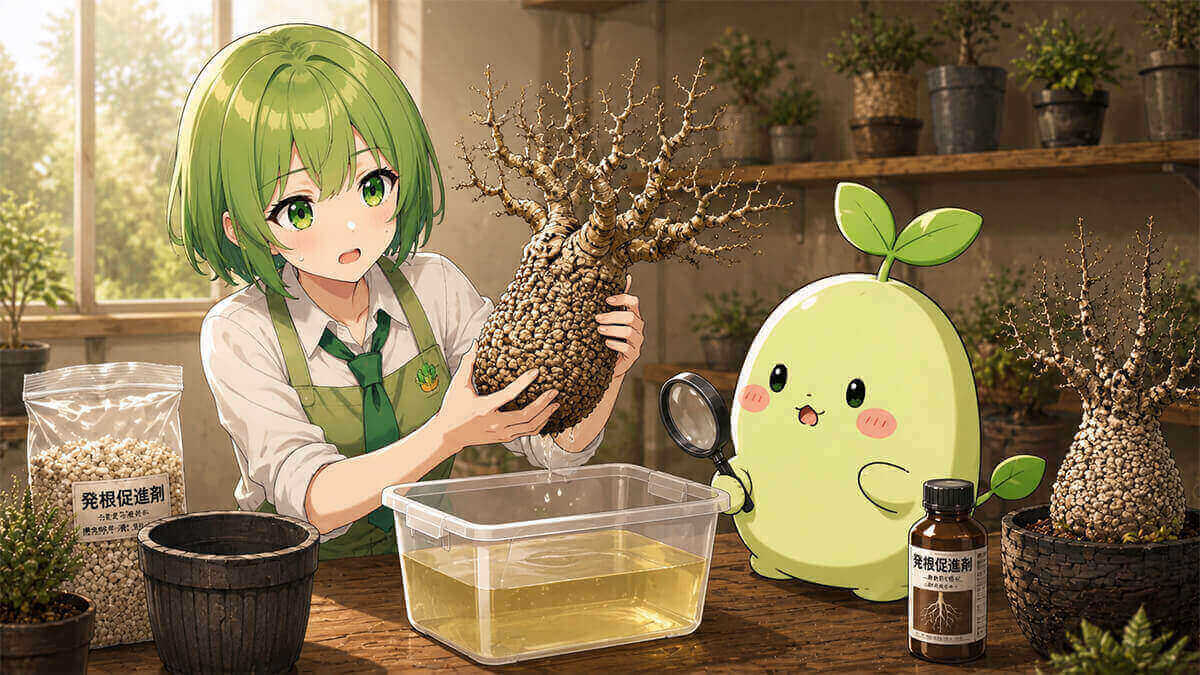 未発根を何度も抜く