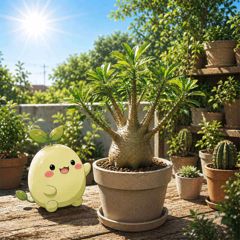 アデニウムを太らせる強い光
