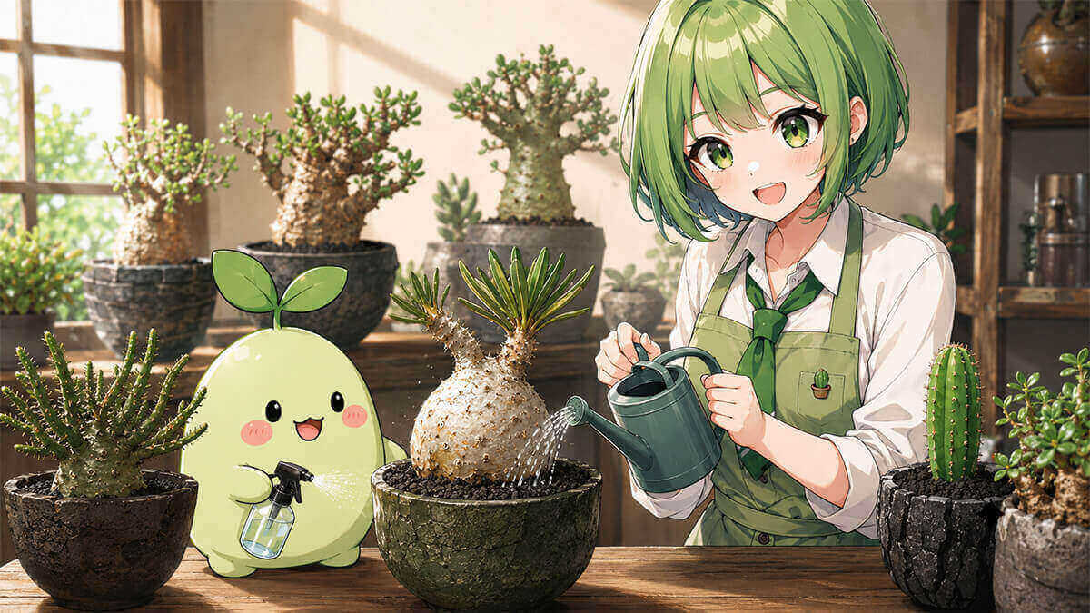 塊根植物の育て方 光・風・水やりが基本