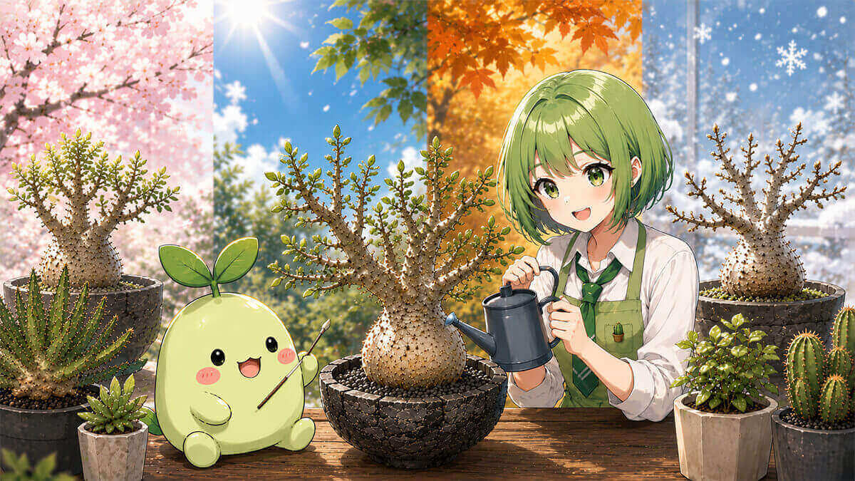 塊根植物の季節別管理