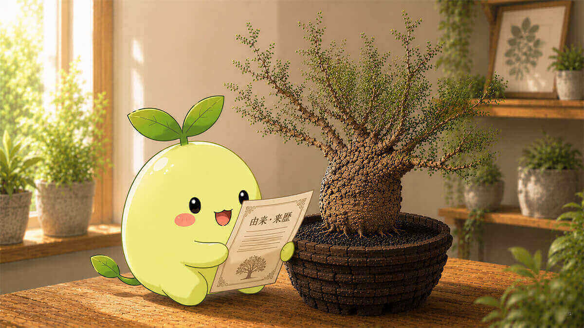 株の由来を確認
