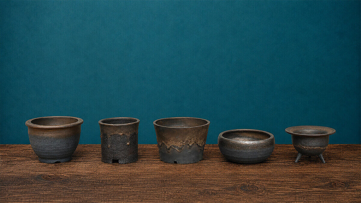 SHALLOWの信楽焼鉢