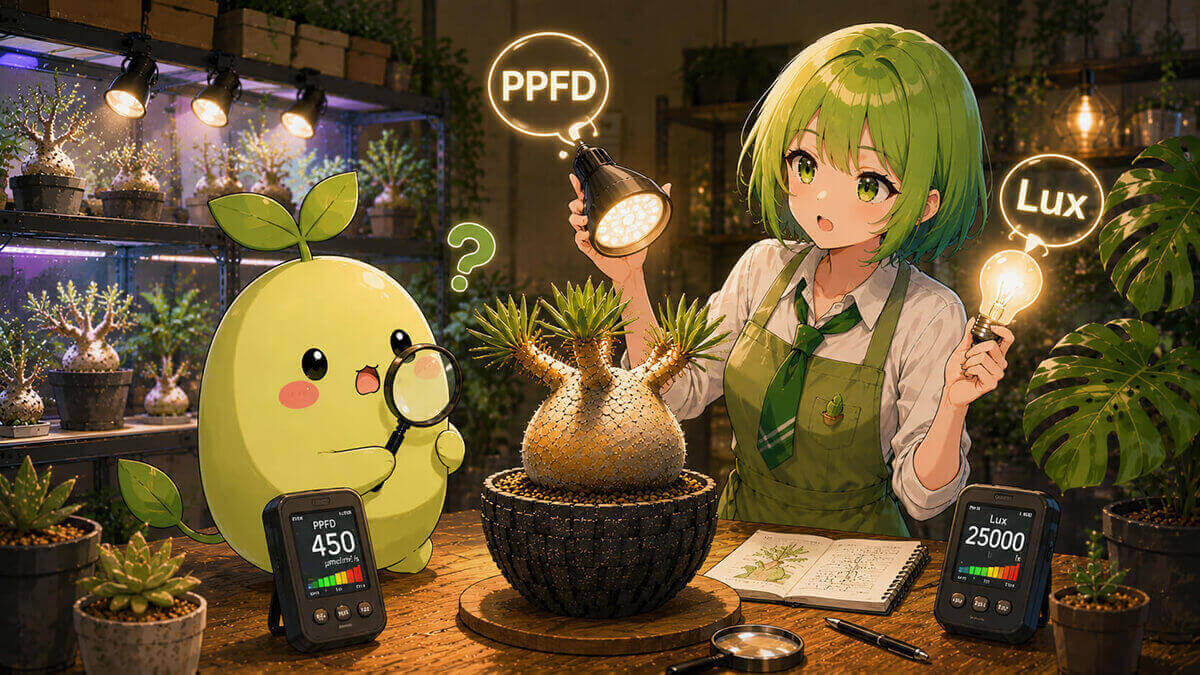 PPFDとLuxとの違い