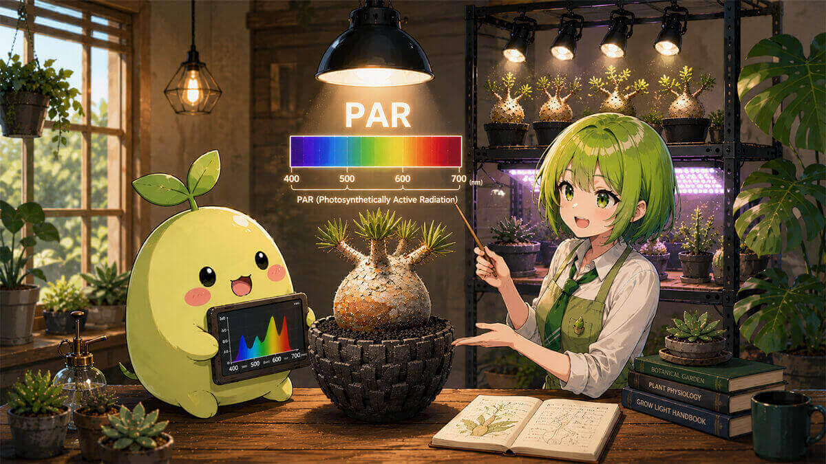 PARとは？植物が使える波長域（光合成有効放射）