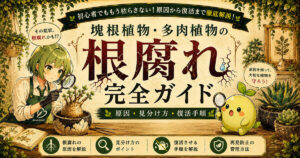 塊根植物・多肉植物の根腐れ完全ガイド 原因・見分け方・復活手順