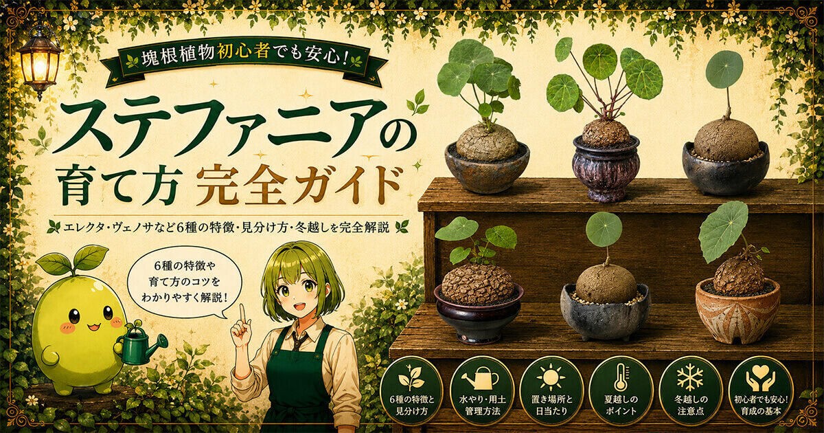 ステファニアの育て方 エレクタ・ヴェノサなど6種の特徴・見分け方・冬越しを完全解説