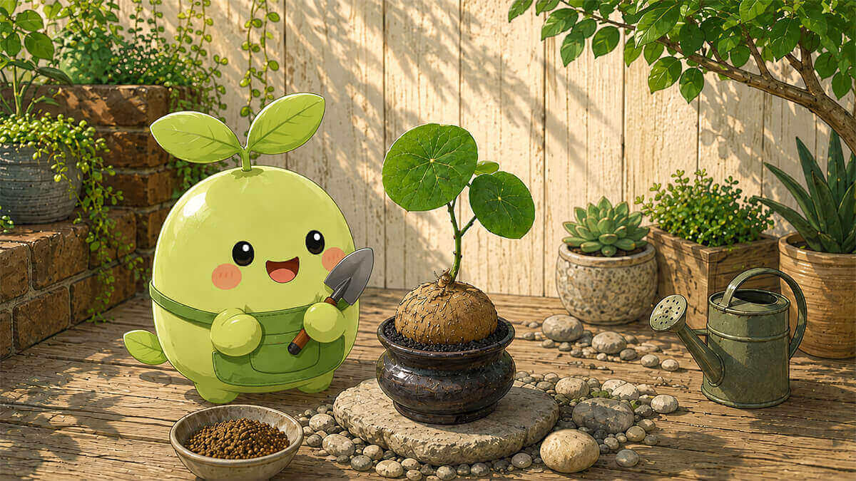 ステファニアの塊根を魅せる植え付けの基本