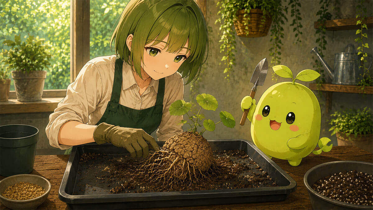 ステファニアの植え替えのタイミングと手順