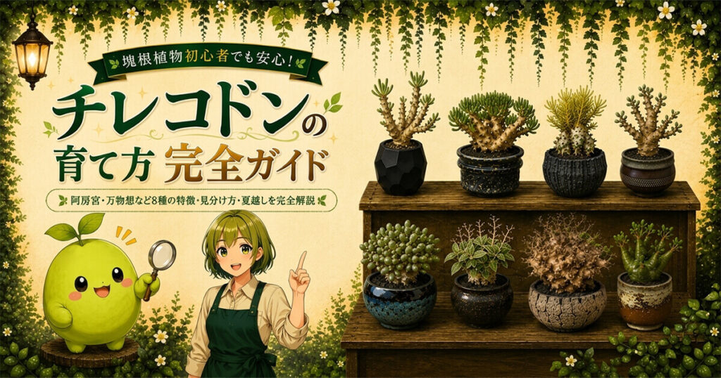 チレコドンの育て方 阿房宮・万物想など8種の特徴・見分け方・夏越しを完全解説