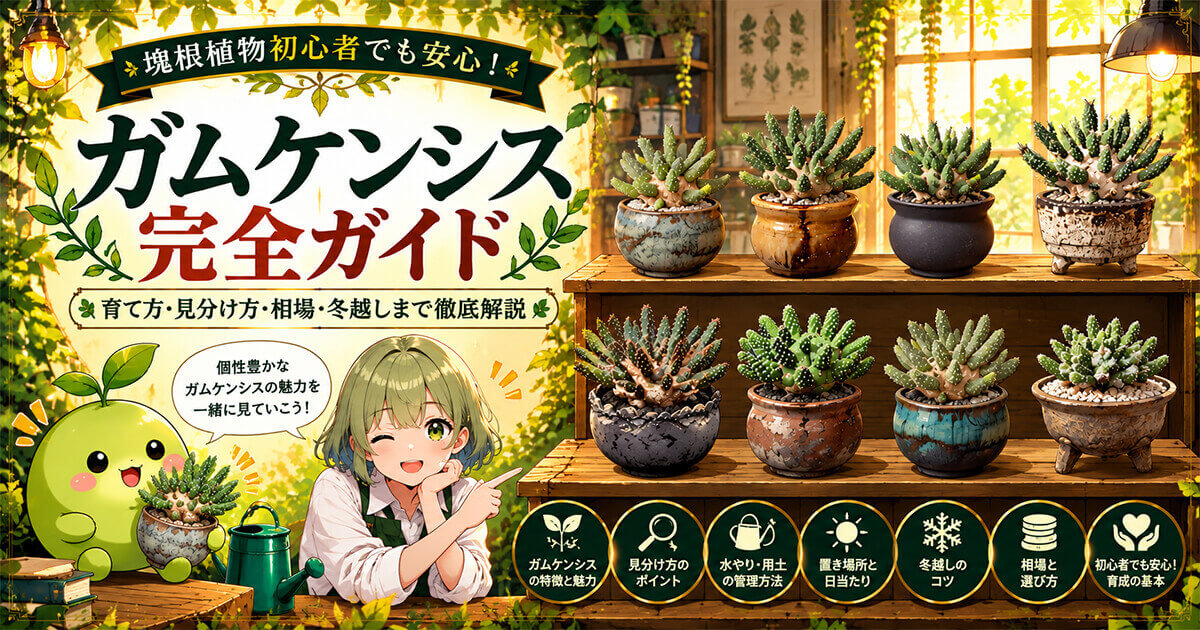 ガムケンシス完全ガイド｜育て方・見分け方・相場・冬越しまで解説