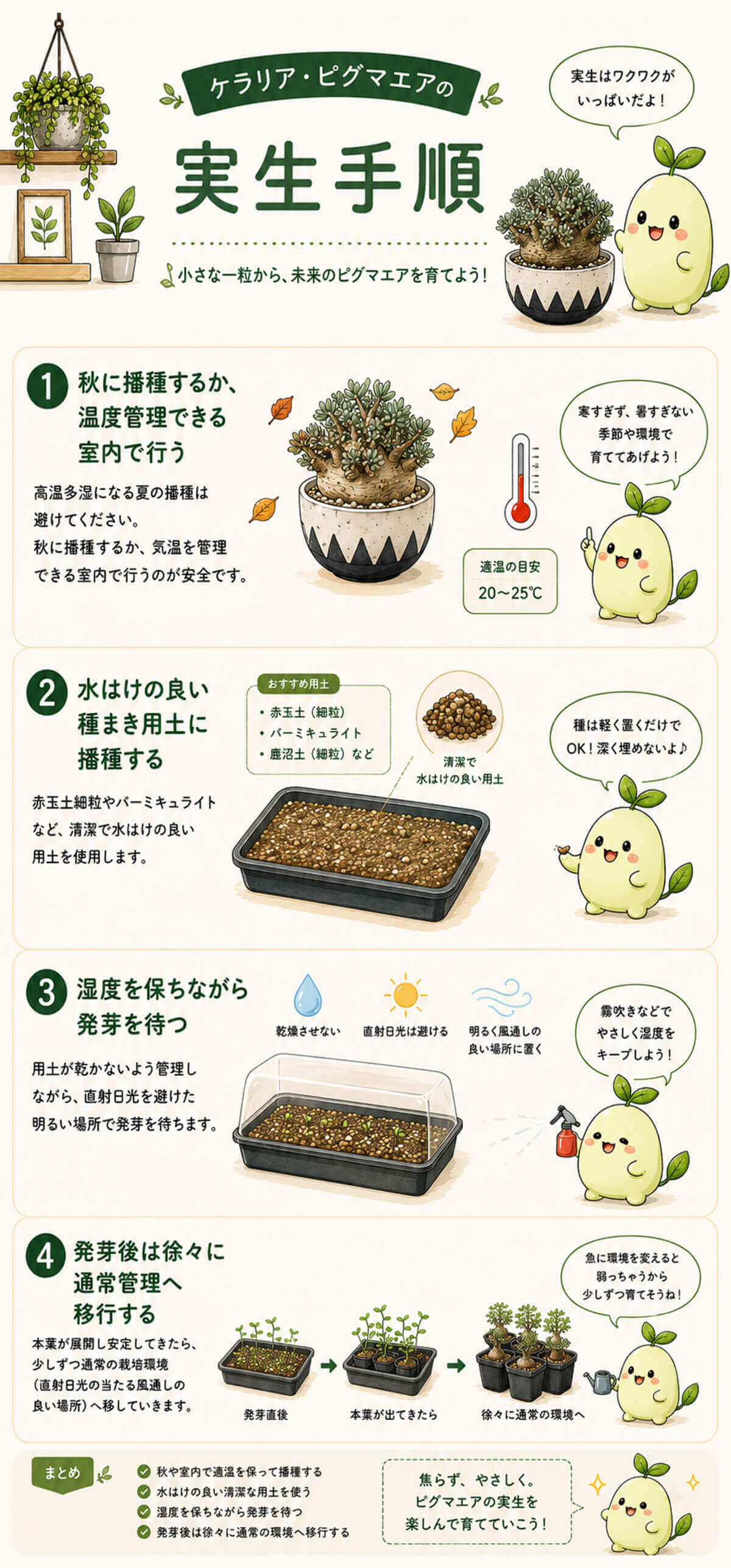 ケラリア・ピグマエアの実生手順